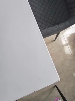 Mesa de comedor blanca 125x75 cm