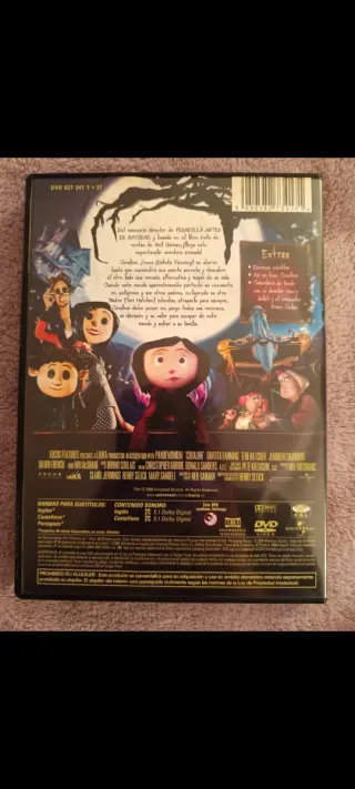 Los Mundos de Coraline DVD como nueva!