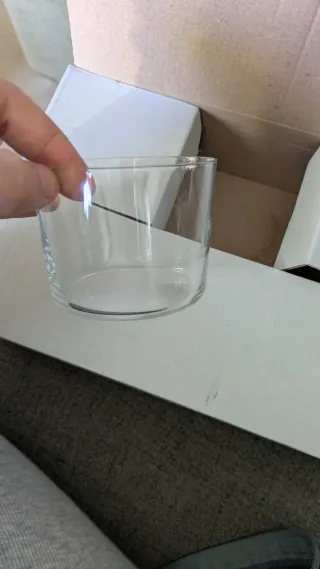 6 Vasos de Sidra de Cristal