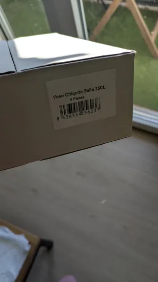 6 Vasos de Sidra de Cristal