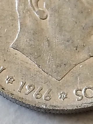 50 céntimos 1966 Franco Caudillo de España