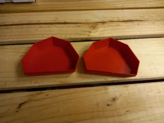 Caja para prótesis dentales roja
