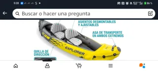 Kayak Intex Explorer K2 inflable 2 personas