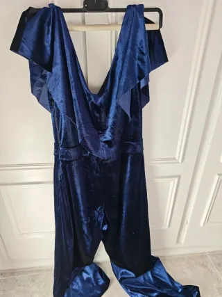 Mono fiesta azul terciopelo