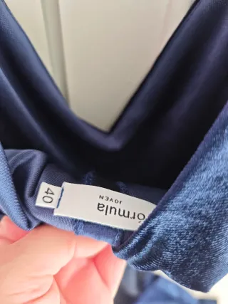 Mono fiesta azul terciopelo