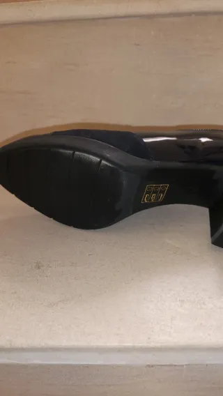 Zapatos Plumers azules Piel y Charol