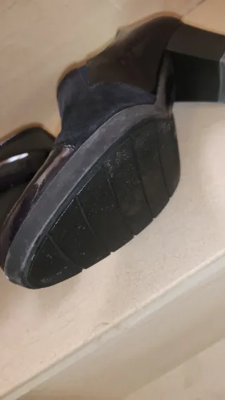 Zapatos Plumers azules Piel y Charol