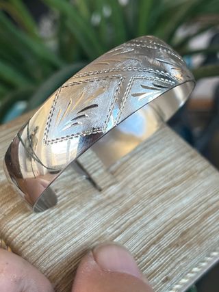 Bracciale rigido vintage argento 925