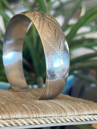 Bracciale rigido vintage argento 925