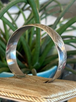 Bracciale rigido vintage argento 925