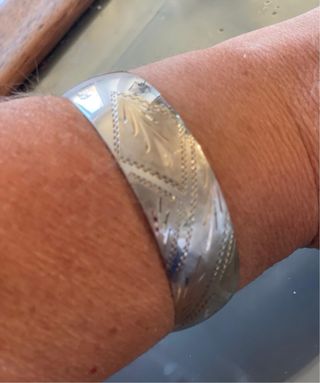 Bracciale rigido vintage argento 925