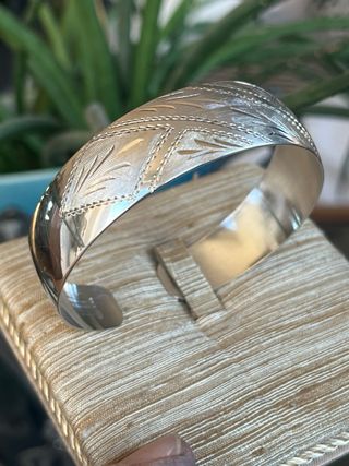 Bracciale rigido vintage argento 925