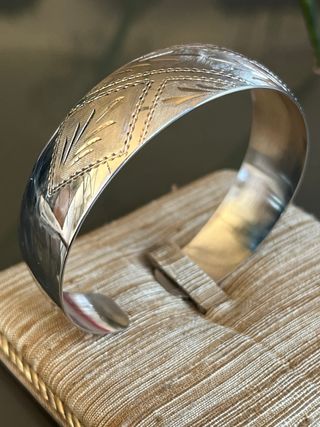 Bracciale rigido vintage argento 925