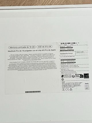 Caja Original Vacía MacBook Pro 14 M3