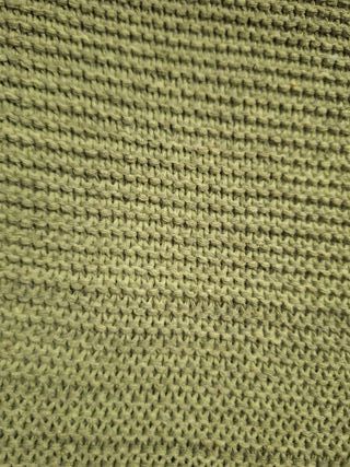 Bolso de mano crochet verde oliva