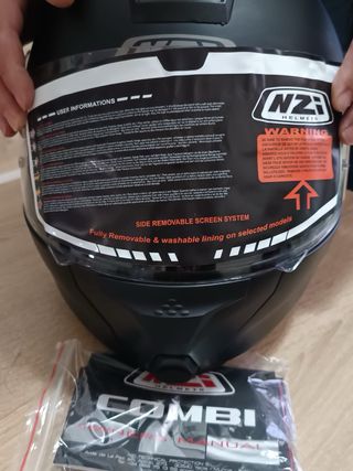 Casco modular negro