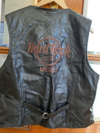 Chaleco Cuero Hard Rock Cafe México