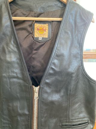 Chaleco Cuero Hard Rock Cafe México