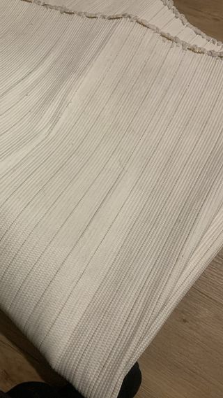 Tappeto di cotone bianco portoghese