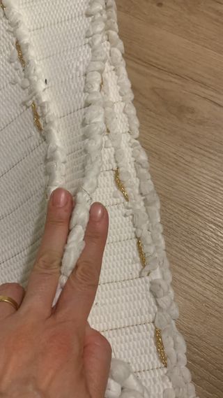 Tappeto di cotone bianco portoghese