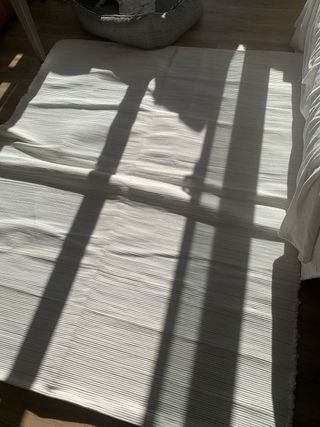 Tappeto di cotone bianco portoghese