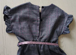 Tutina bambina 3-4 anni fantasia scozzese