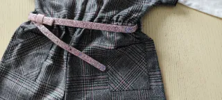 Tutina bambina 3-4 anni fantasia scozzese