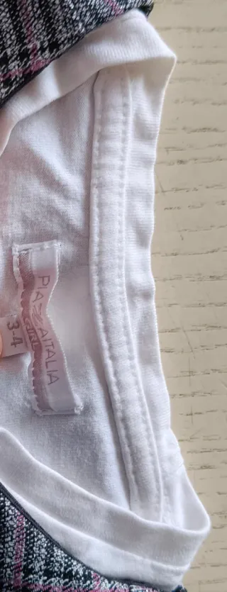 Tutina bambina 3-4 anni fantasia scozzese