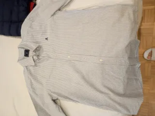 Camisa Scalpers Talla S Rayas Azul Blanco