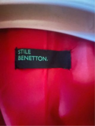 Cappotto Benetton Rosso