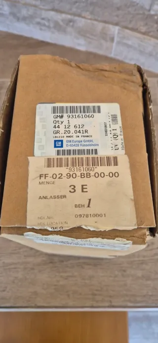 Motor de arranque Opel Astra