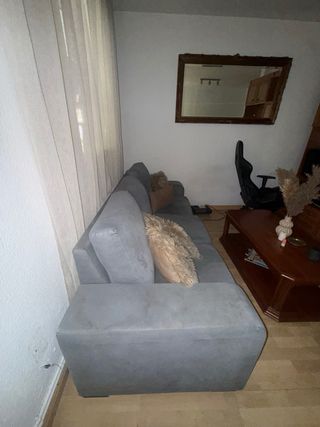 Sofá de 3 plazas gris, desmontable