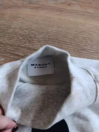 Sudadera Isabel Marant Logo Gris
