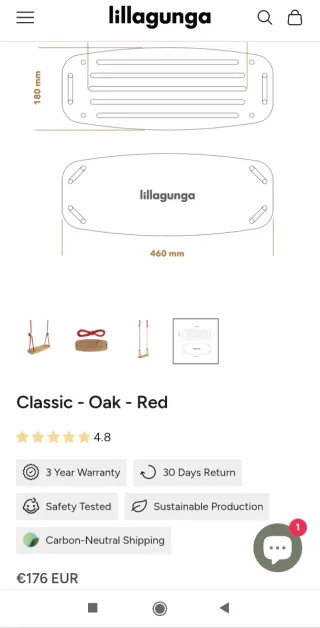 Columpio de madera +Trapecio de madera