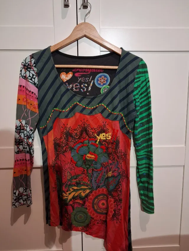 Camiseta Desigual multicolor manga larga