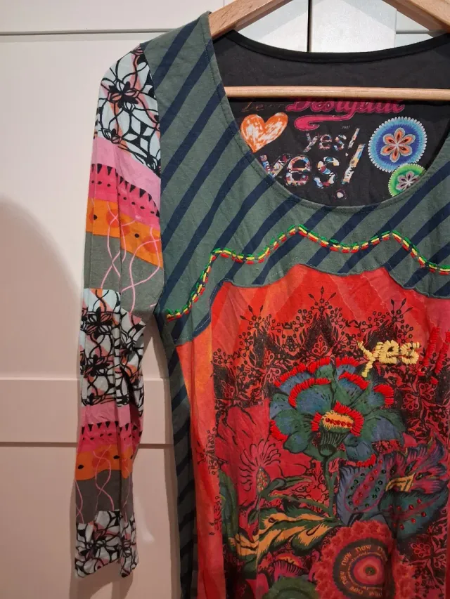 Camiseta Desigual multicolor manga larga