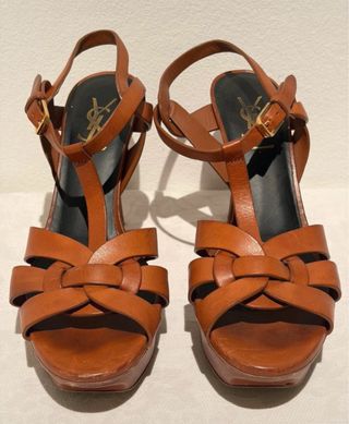 Sandalias YSL Marrones Piel