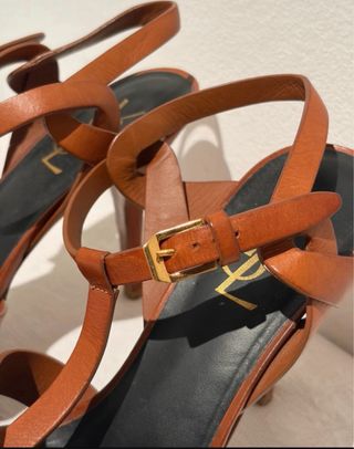 Sandalias YSL Marrones Piel