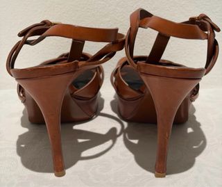 Sandalias YSL Marrones Piel