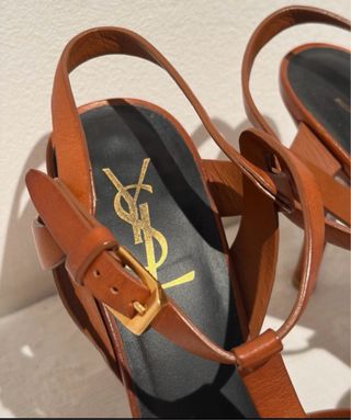 Sandalias YSL Marrones Piel