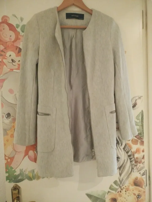 Chaqueta Zara Gris Talla S