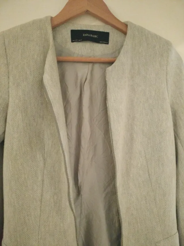 Chaqueta Zara Gris Talla S