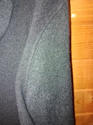 Chaqueta lana capucha cremallera hombre