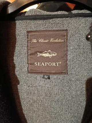 Chaqueta lana capucha cremallera hombre