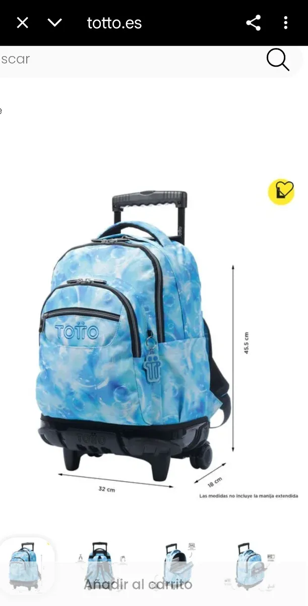 Mochila Totto con Ruedas