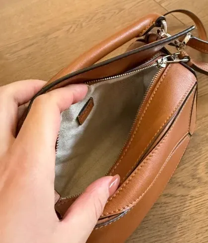 Borsa Loewe Marrone in Pelle