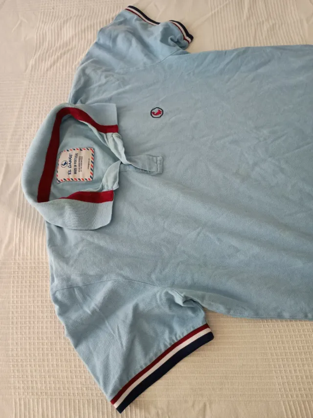 Polo El Ganso Azul Talla L