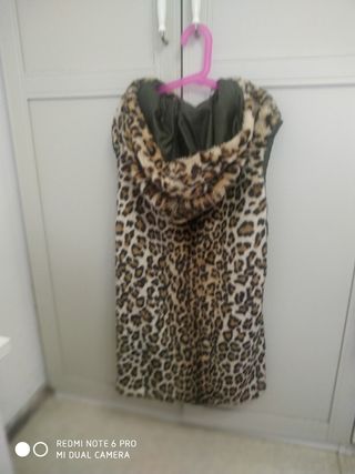 Abrigo chaleco piel ecológica muy suave