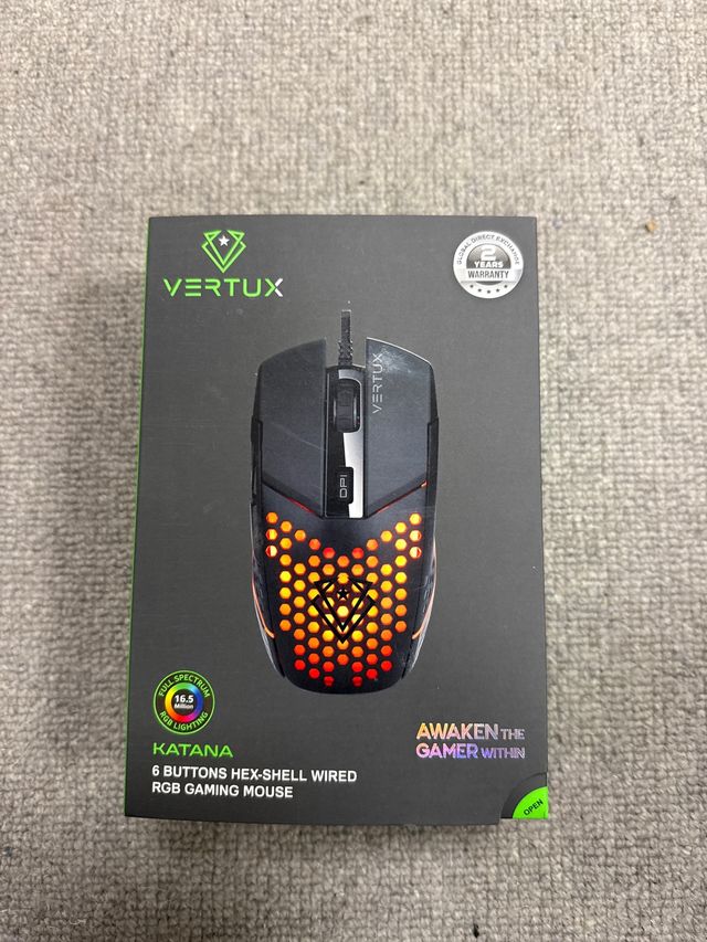 Ratón Gaming Vertux Katana RGB Hex-Shell
