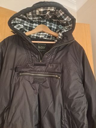 Chaqueta impermeable hombre forrada